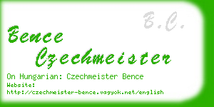 bence czechmeister business card